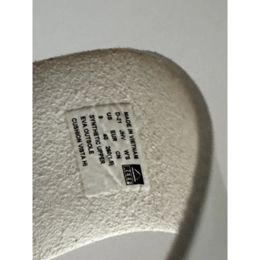 REEF  Vista Hi Platform Sandal Women's White Size 9 NWOT REEF